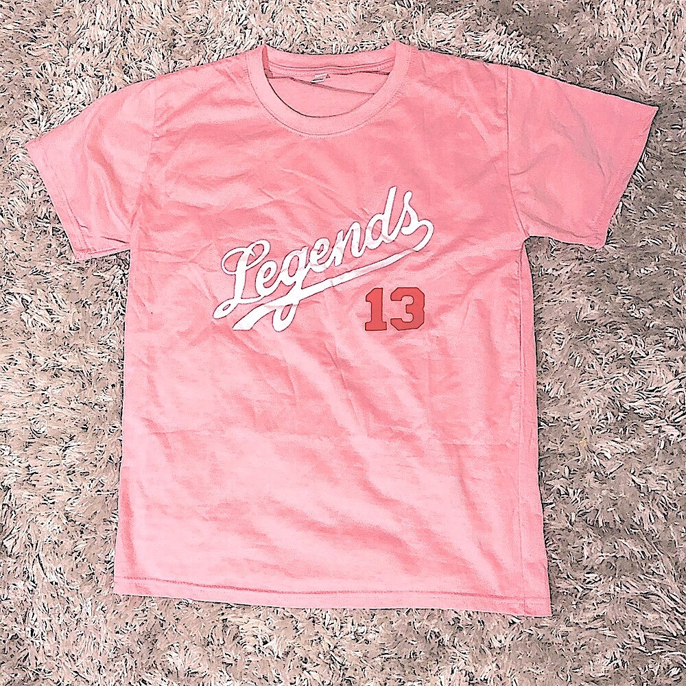 New🦩Legends Pink Logo Short Sleeve Tee Shirt
